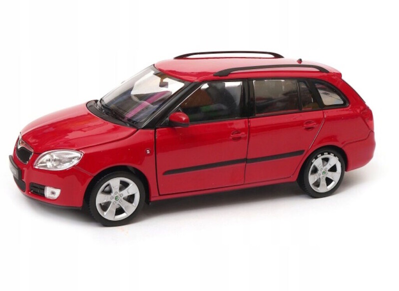 Welly Škoda Fabia Combi II (2009) 1:24 Červená